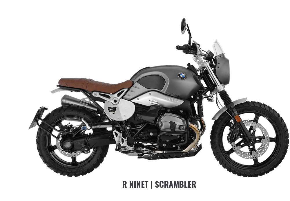 Wunderlich Boxer Spirit BMW R nineT Scrambler Wunderlich Boxer Spirit BMW R nineT Scrambler isolated