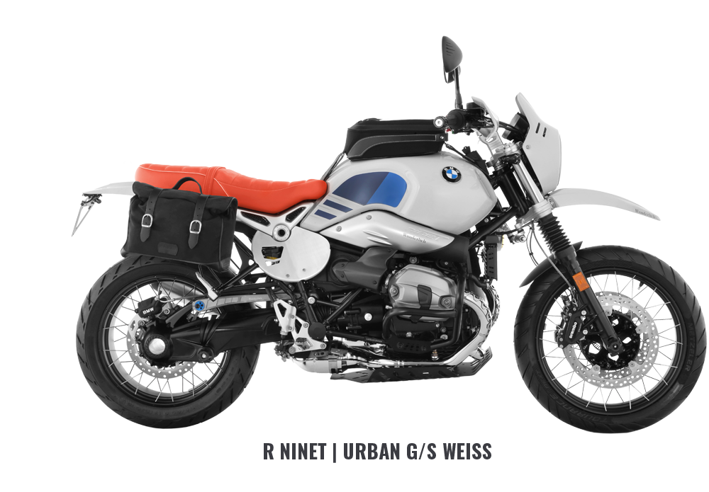 Wunderlich Boxer Spirit BMW R nineT Urban G/S weiß Wunderlich Boxer Spirit BMW R nineT Urban G/S weiß isolated